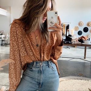 Leopard Print Blouse